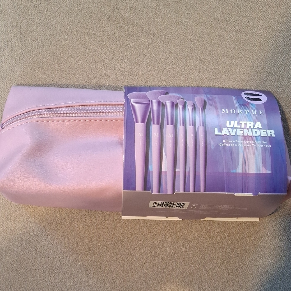 Morphe Lavender Brush Collection with Pouch